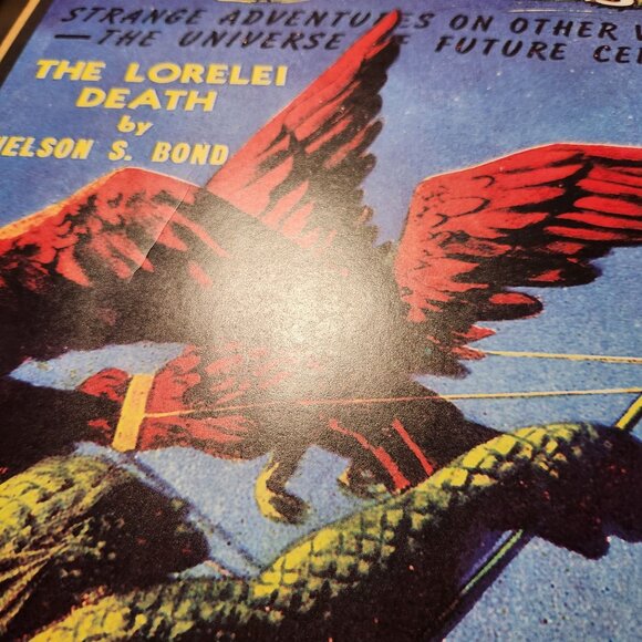 VTG Reproduction Sci-Fi Pulp Fiction Planet Stories Vol. 1 Poster Print By Asgar - Picture 5 of 10